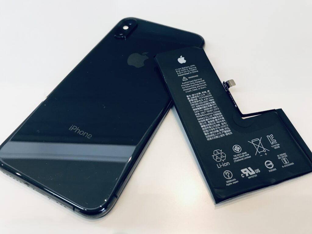 iPhoneXSのバッテリー