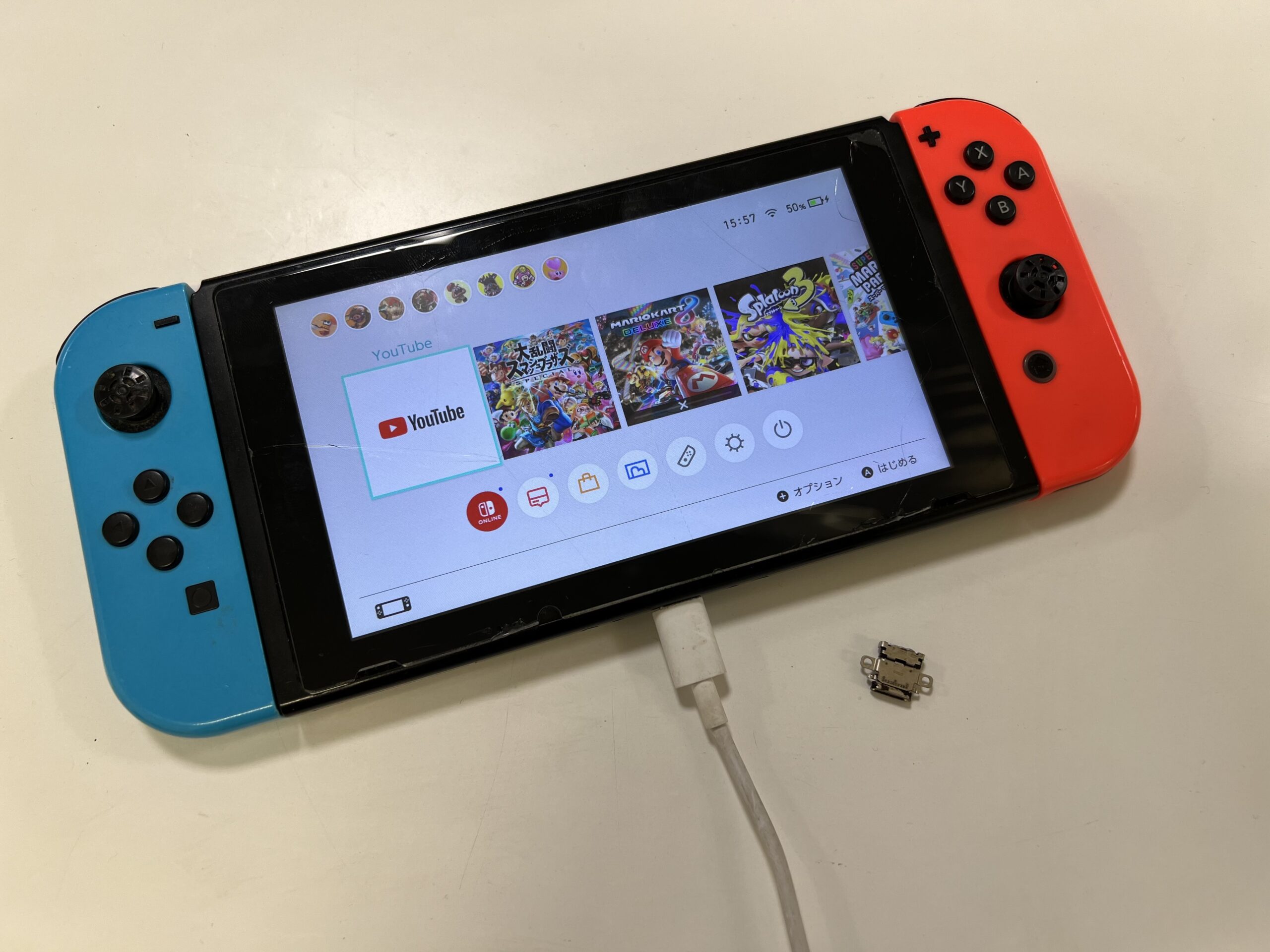 Switch　充電口交換修理