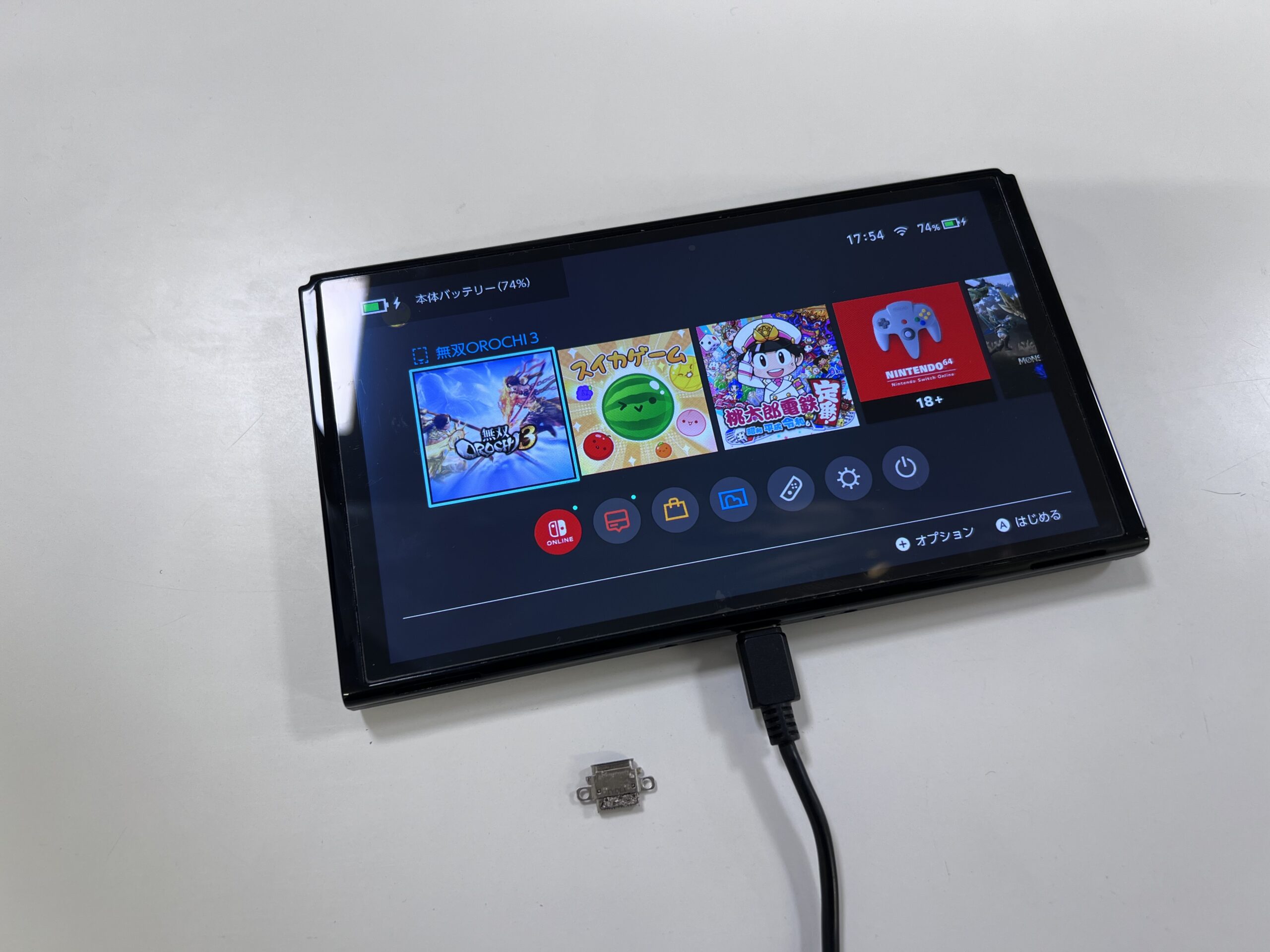 Switch EL　充電口交換修理