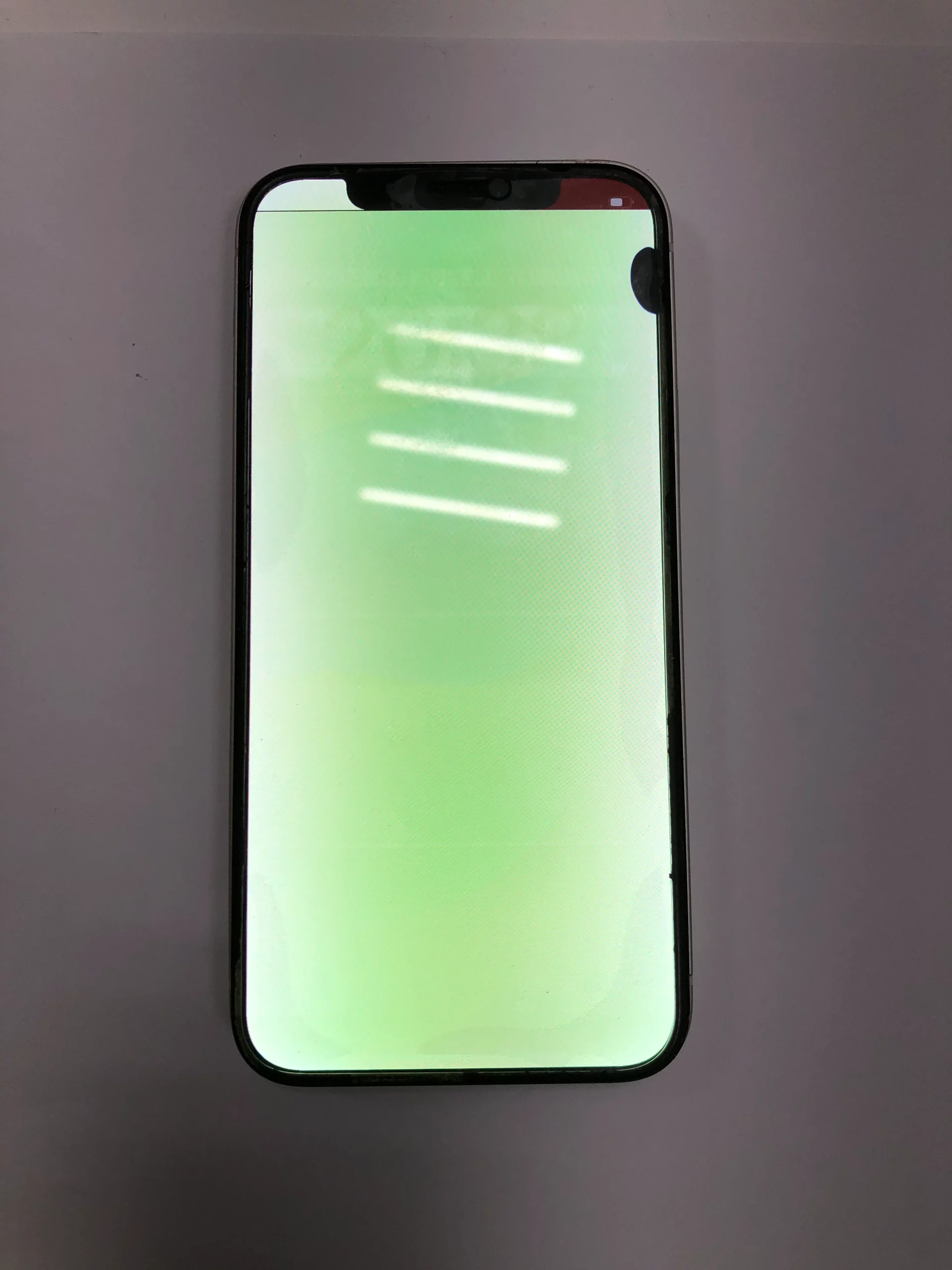 水没したiPhone12パネル