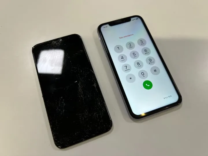 iPhone,iPhone11,画面,画面割れ,バキバキ,画面交換,即日修理