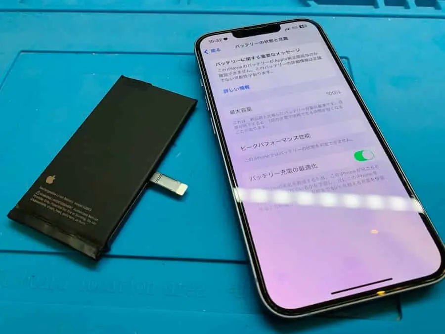 iPhoneバッテリー交換