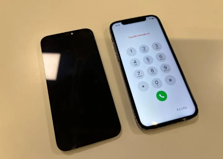 iPhone,iPhone12,画面に線,黒い,液晶割れ,液漏れ,画面交換,即日修理