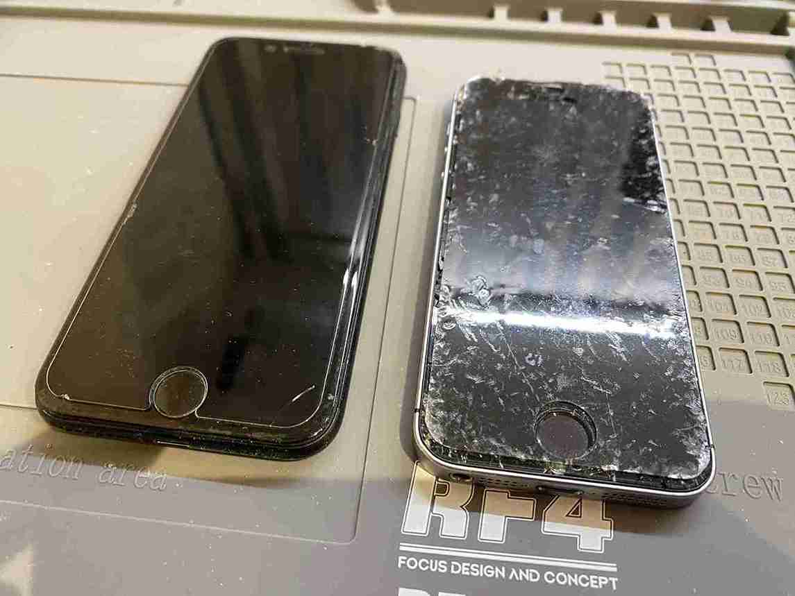 iPhoneSE1/7 2台同時修理前