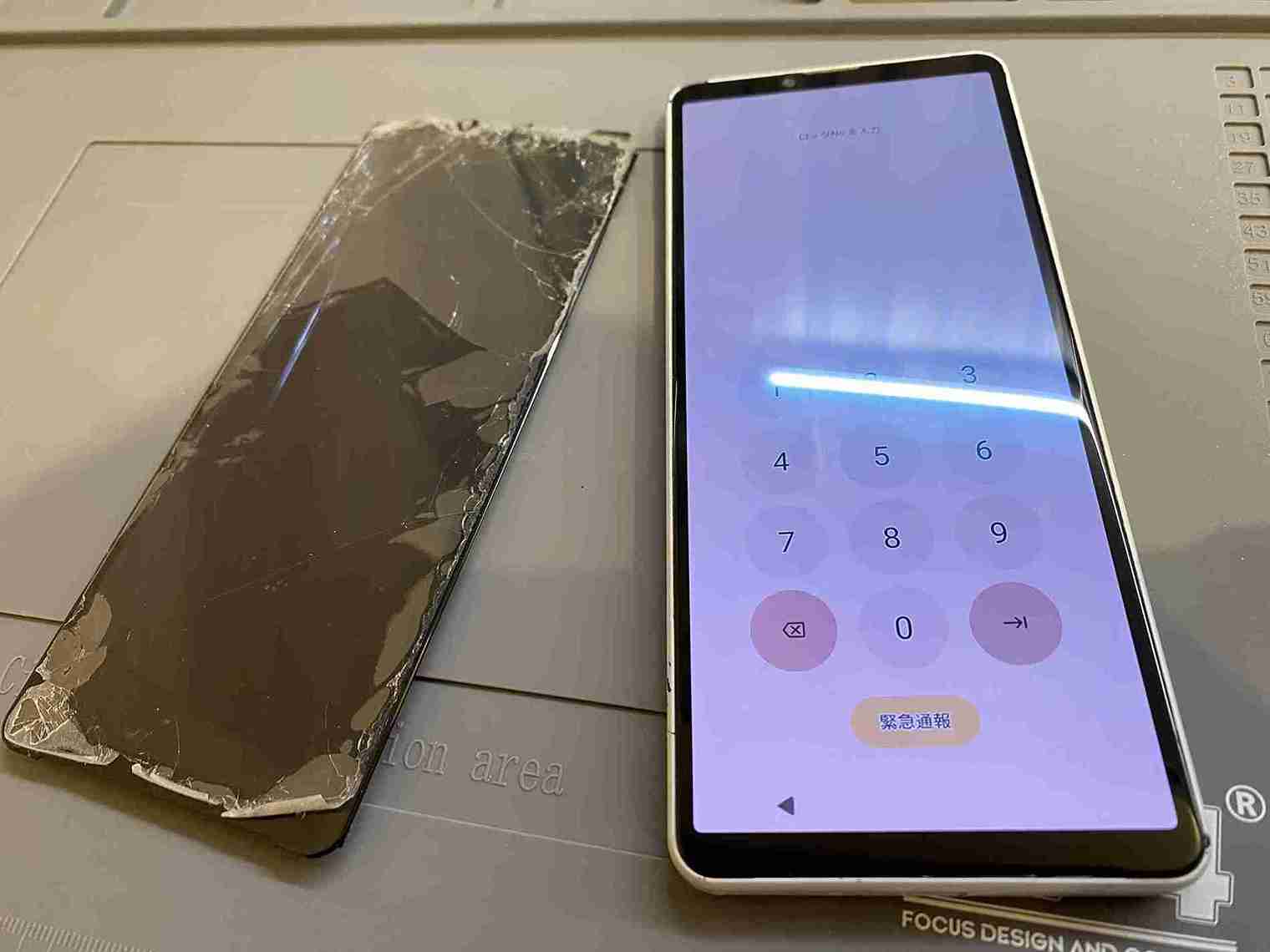 Xperia10Ⅳ 画面割れ修理後