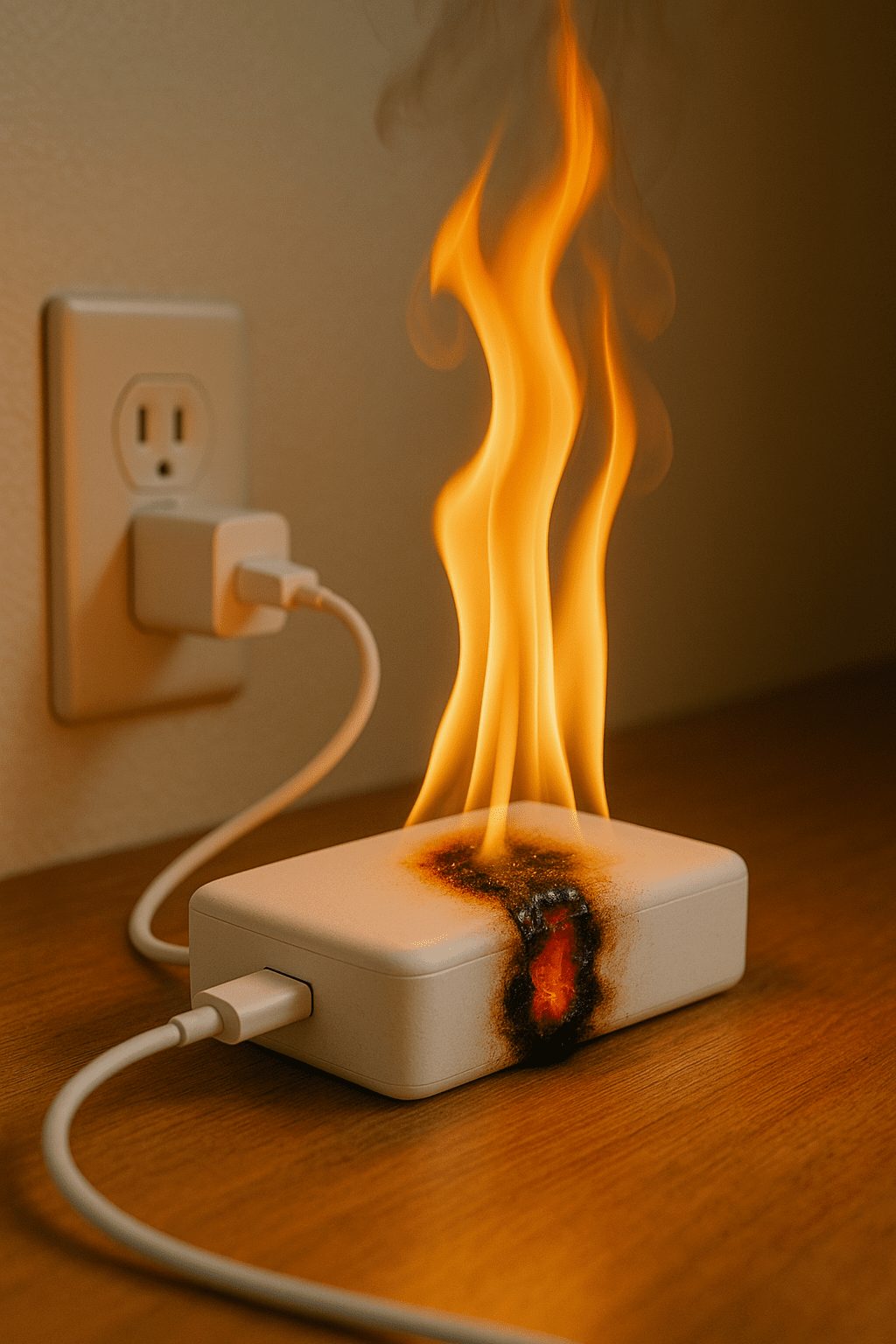 モバイルバッテリー　発火