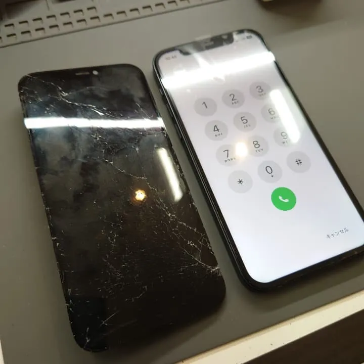 iPhone12miniの画面割れ修理