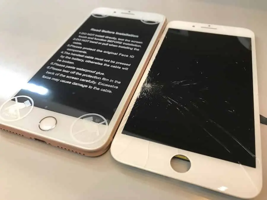 iPhone画面交換