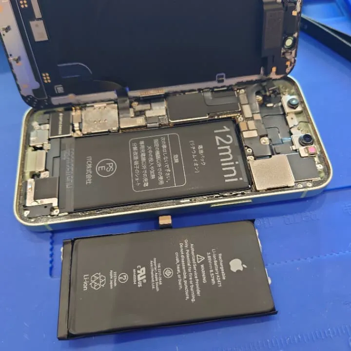 iphone12miniバッテリー交換