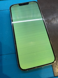グリーンフラッシュになったiPhone