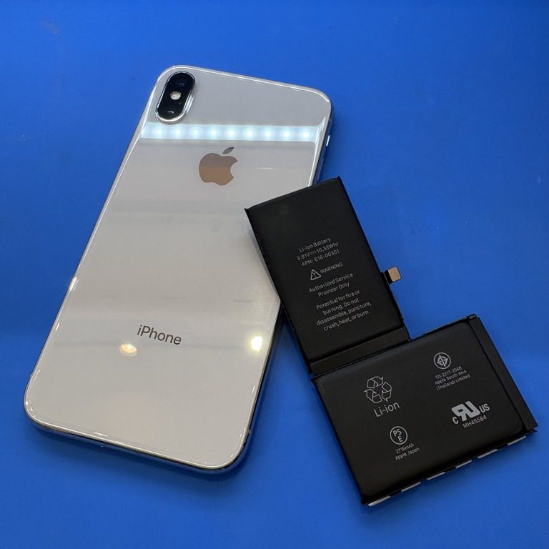 iPhoneXのバッテリー交換