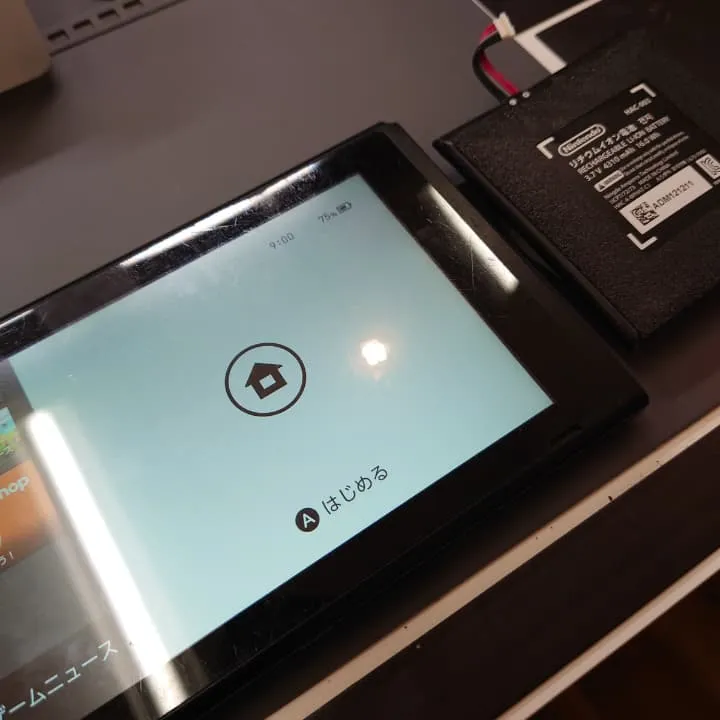 Switchのバッテリー膨張