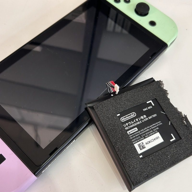 Nintendo Switchのバッテリー交換修理について
