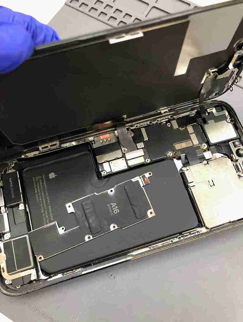 水没反応シールが赤くなっている