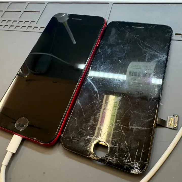 落として一瞬で終了…iPhoneSE2画面割れ、スマートクリア イオン札幌栄町店でサクッと交換【札幌市東区】