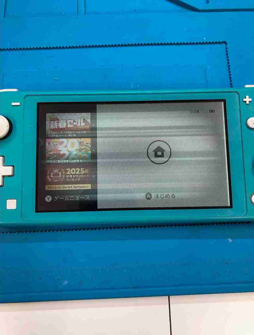 ガビガビになった液晶1