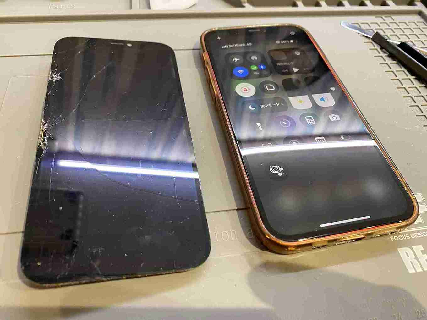 iPhone12の画面割れ修理 大阪