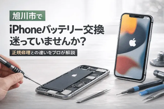 【旭川市】 iPhoneバッテリー交換は今するべき？正規修理店との違い・失敗しない選び方を修理店が本音解説