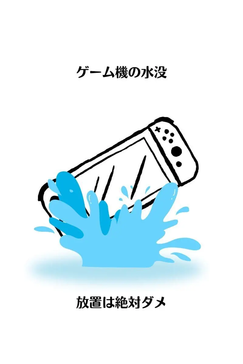 ゲーム機水没POP
