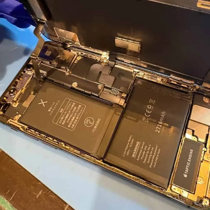 iphoneXバッテリー交換