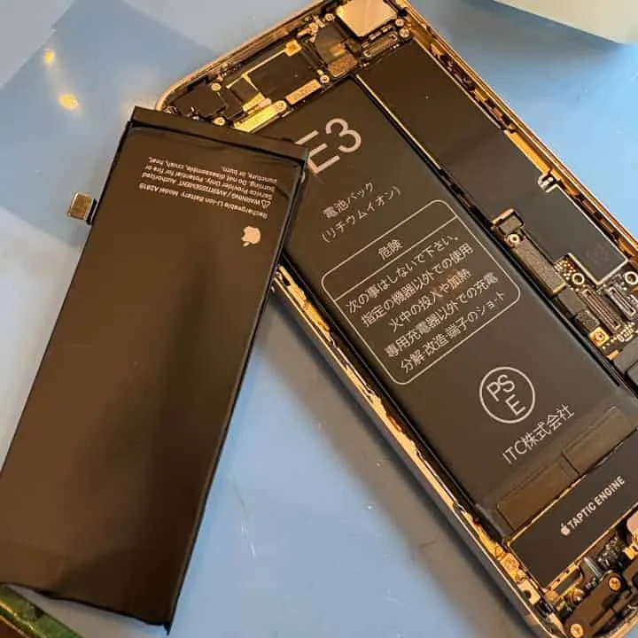 iPhoneSE3バッテリー交換