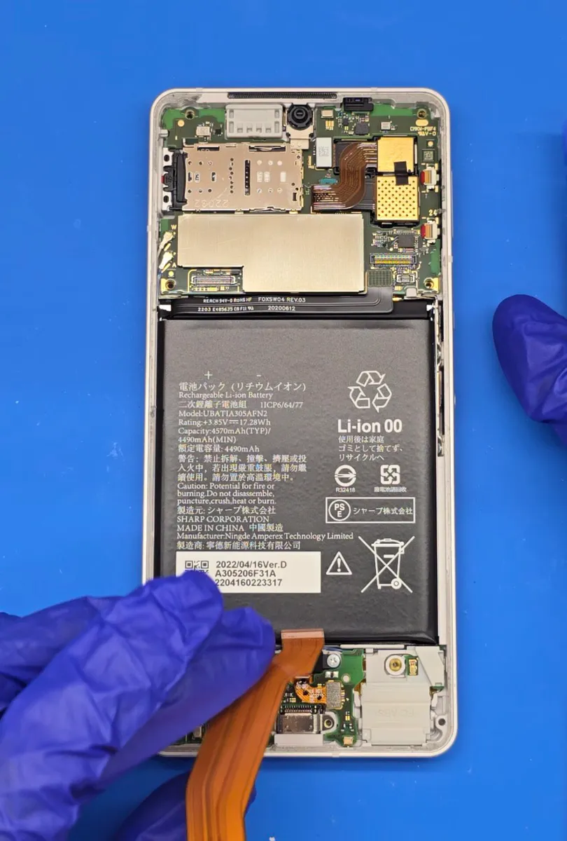 AQUOS sense6sのバッテリー交換を行いました｜電池劣化の症状