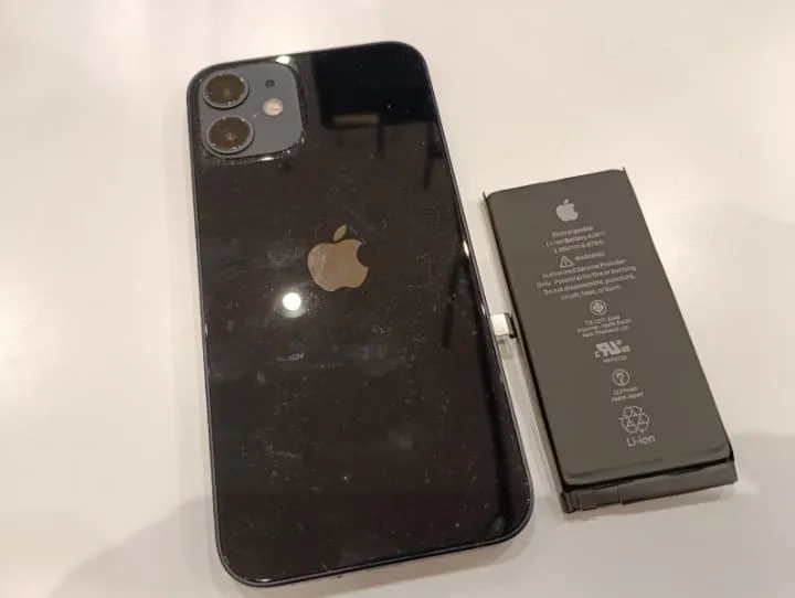 iphone12miniバッテリー交換