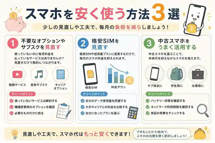 「実はムダなお金払ってるかも？」札幌市南区で増えている“スマホを安く使う方法”3選｜iPhone修理店が解説