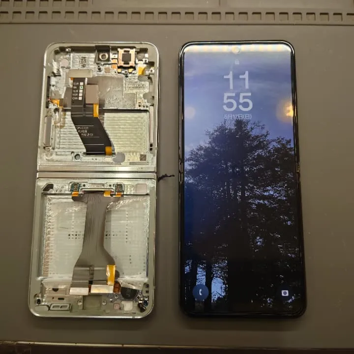 Galaxy Z Flip5 画面故障も即日修理対応
