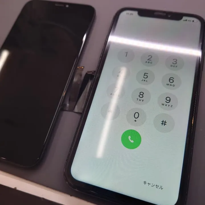 液晶故障のiPhoneXR修理