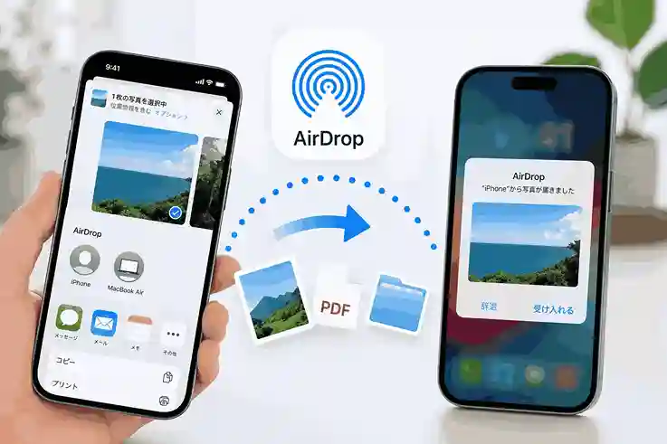 AirDropとは？iPhoneユーザーなら知っておきたい便利なファイル共有機能を解説