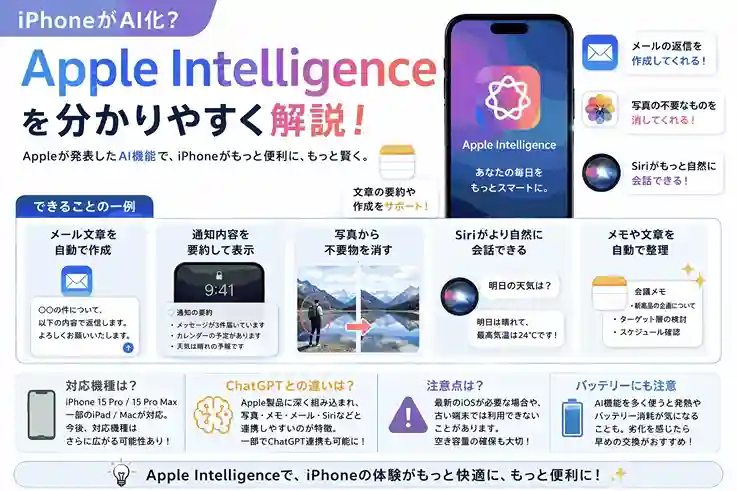 Apple Intelligenceについて解説
