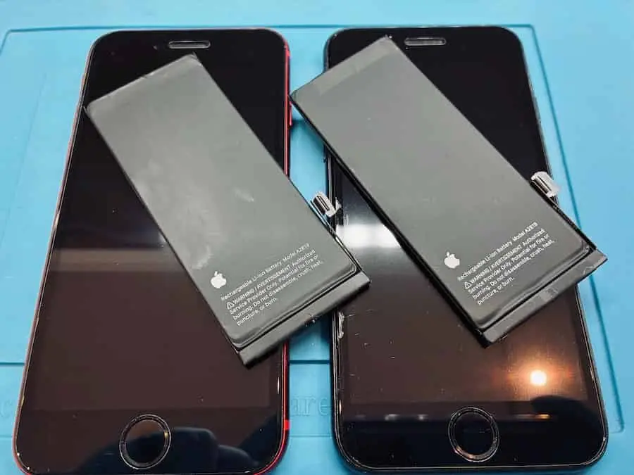 iPhoneSE3のバッテリー交換承りました！