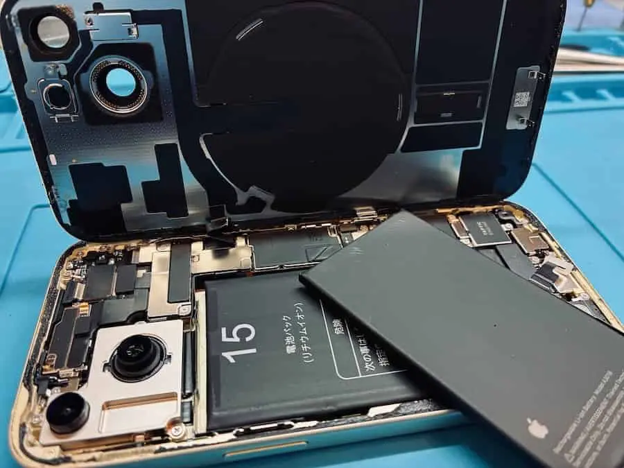 iPhoneバッテリー交換