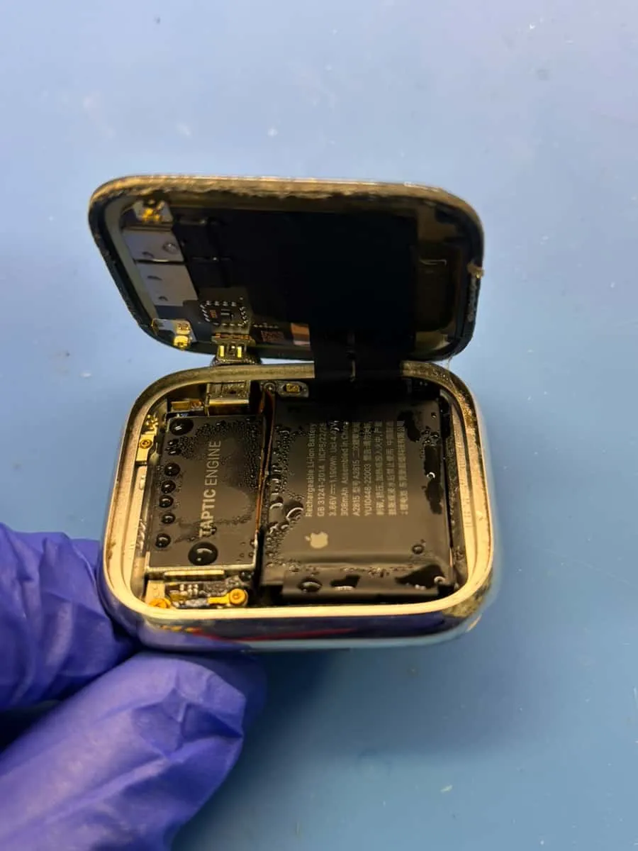 シャワー中に使用したApple Watch