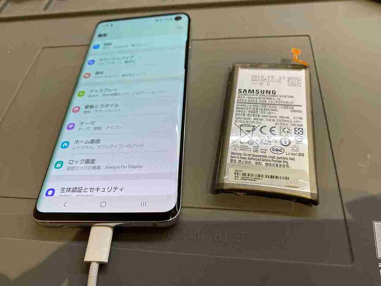 Galaxy S10 バッテリー交換 大阪 スマートクリア