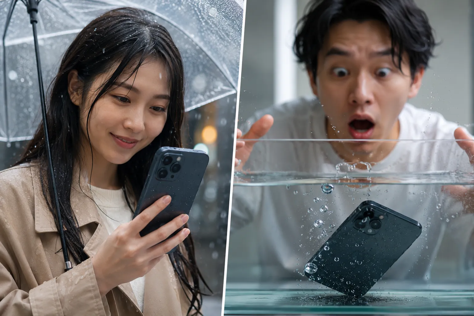 スマホの防水性能を過信してない？「防水」と「完全防水」の違いを解説
