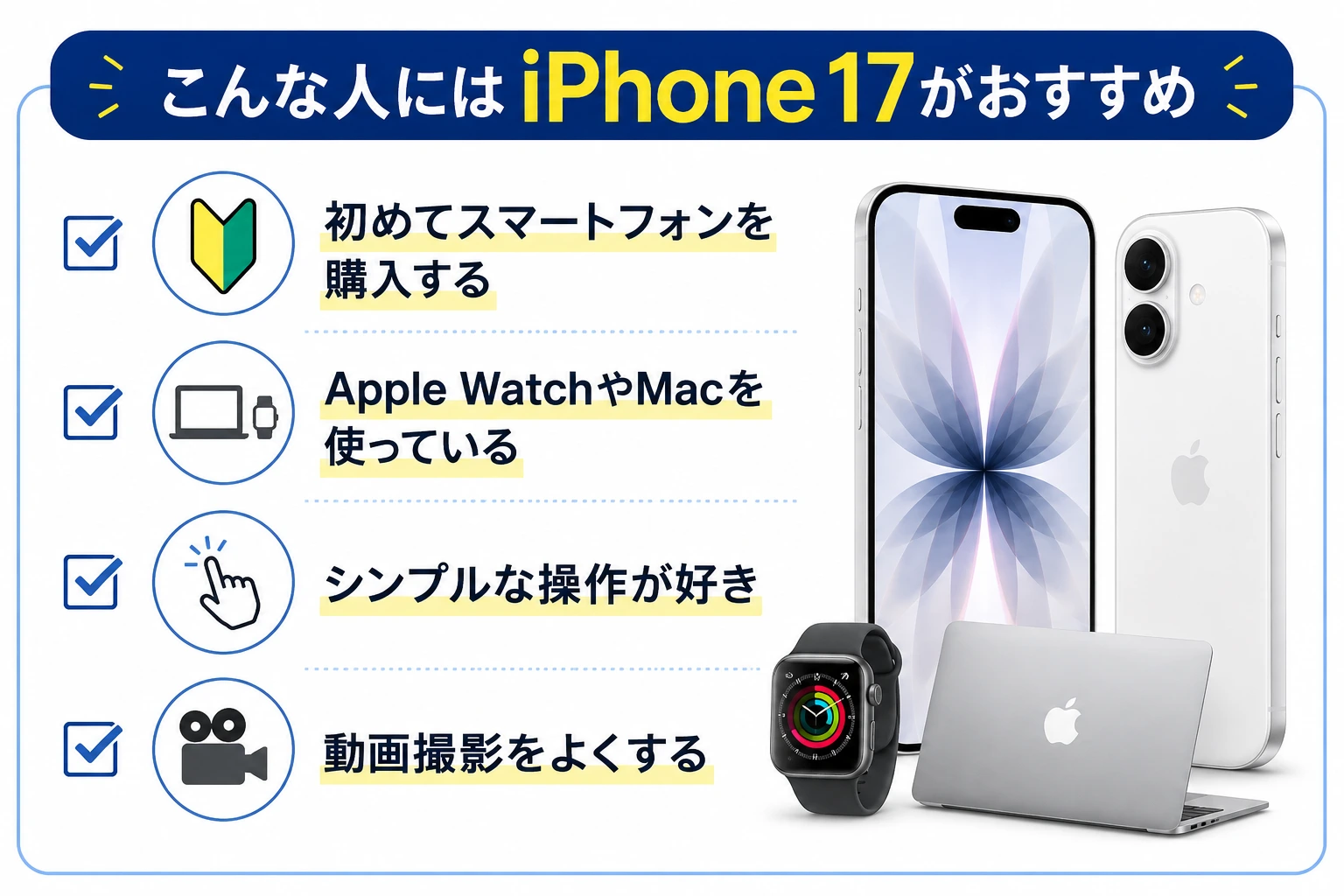 こんな人にはiPhone17がオススメ スマートクリア札幌駅アピア店