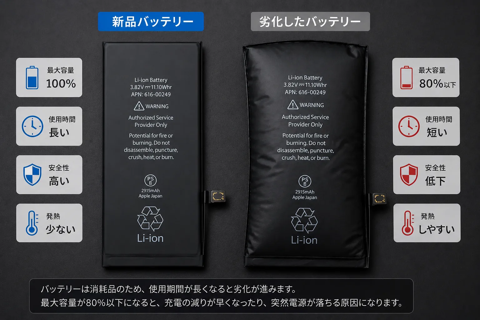 iPhoneのバッテリー交換は最大容量何％が目安？交換時期や症状を修理のプロが解説【札幌・すすきの】