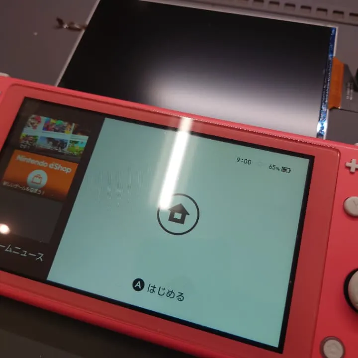 Nintendo Switch Liteの液晶故障修理