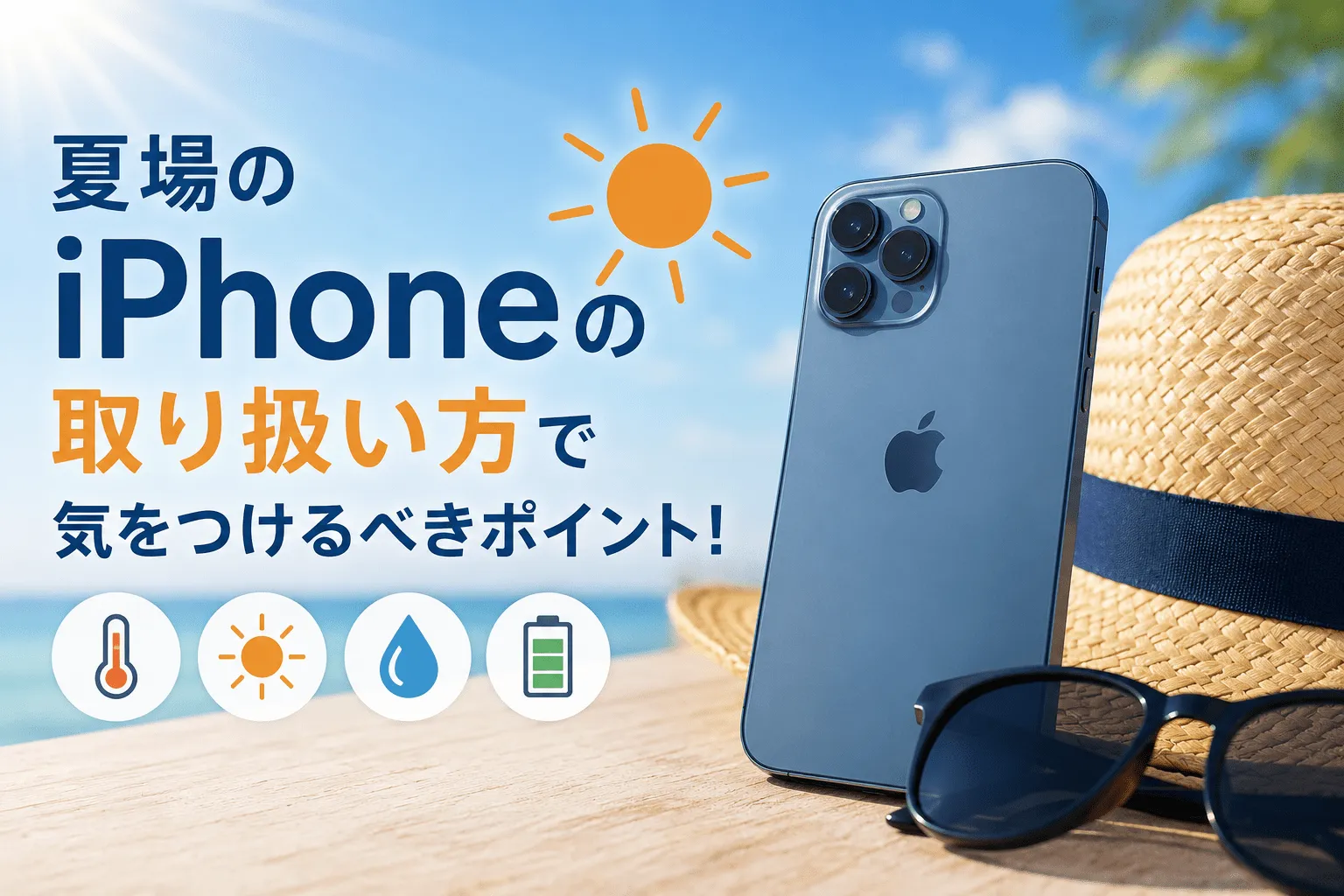 夏場のiPhoneの取り扱い方で気をつけるべきポイント！