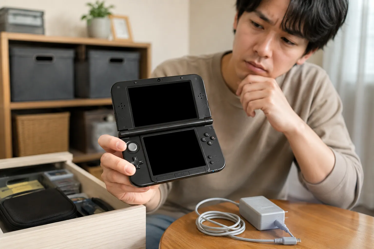 久しぶりに3DSを起動したら電源が入らない主な原因