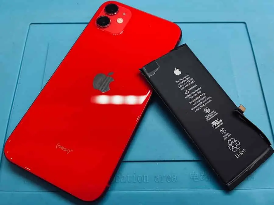iPhoneバッテリー交換