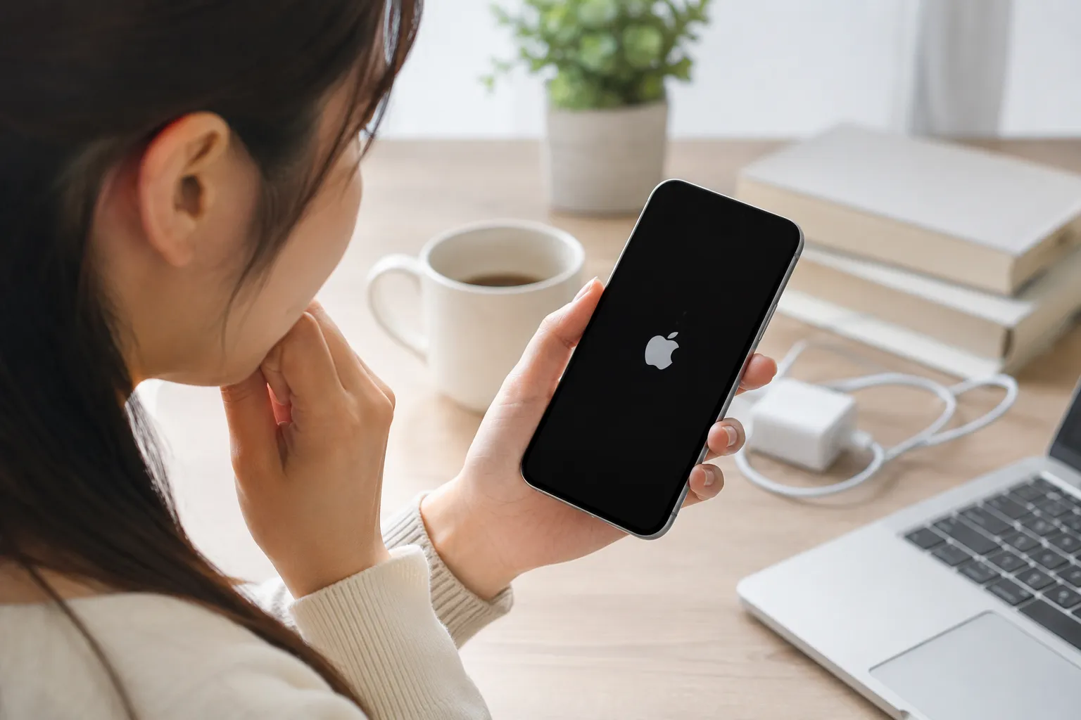 iPhoneがリンゴマークから先に進まないのはなぜ？
