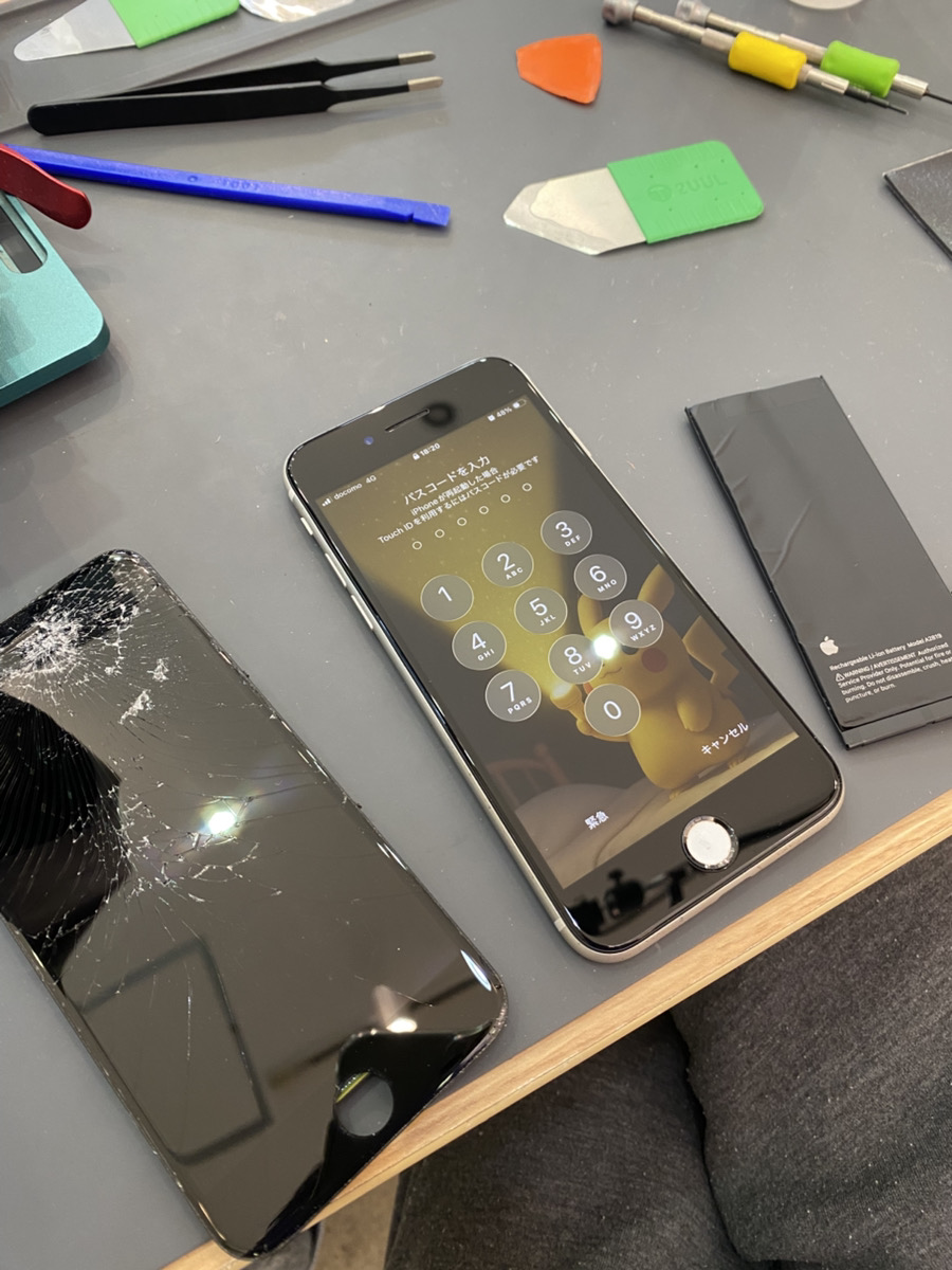 函館でiPhone SE3の画面割れ・バッテリー交換｜買い替える前に、2つのお悩みをまとめて相談